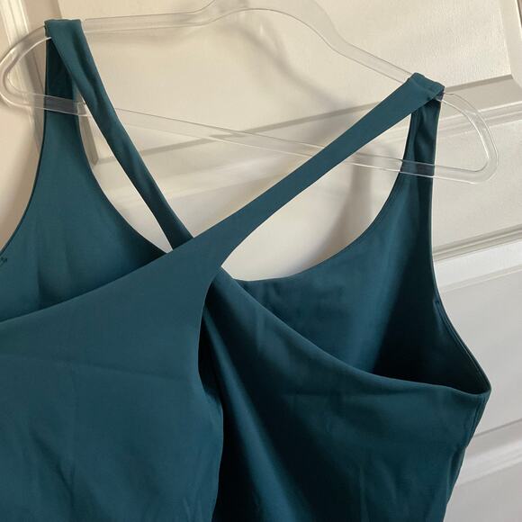 SPANX Green 2 in 1 Plus Size Athletic Cross Back Tank Top - Size 3X - Picture 4 of 7